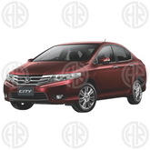 Honda City Rear Bumper Brake Lamps Stylish LED Lights with Logo 2009-2021